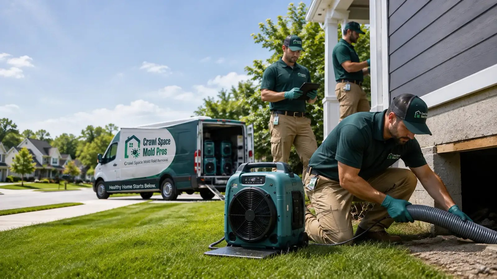 Crawl Space Mold Removal in Cool, CA